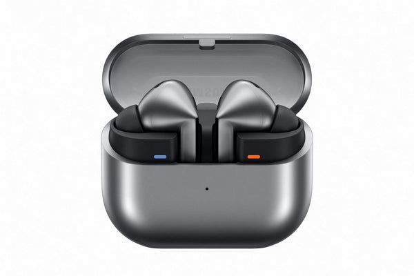 Samsung Galaxy Buds 3 مع مترجم فوري يعمل بنظام Galaxy AI | صوت هاي فاي 24 بت | بطارية تصل إلى 36 ساعة - فضي Samsung Galaxy Buds 3 مع مترجم فوري يعمل بنظام Galaxy AI | صوت هاي فاي 24 بت | بطارية تصل إلى 36 ساعة - فضي